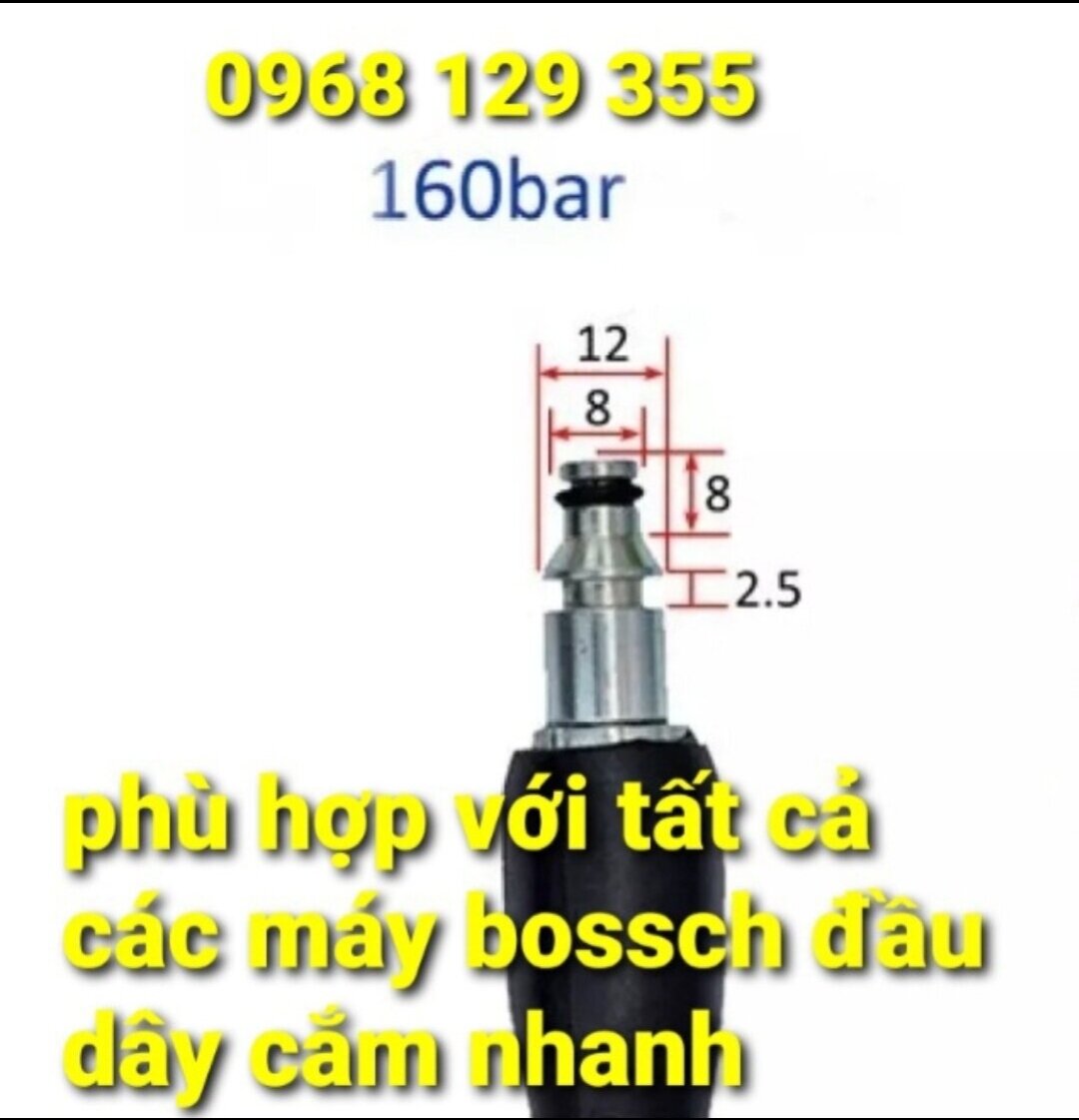 dây rửa xe bos.ch phù hợp các model máy bosch