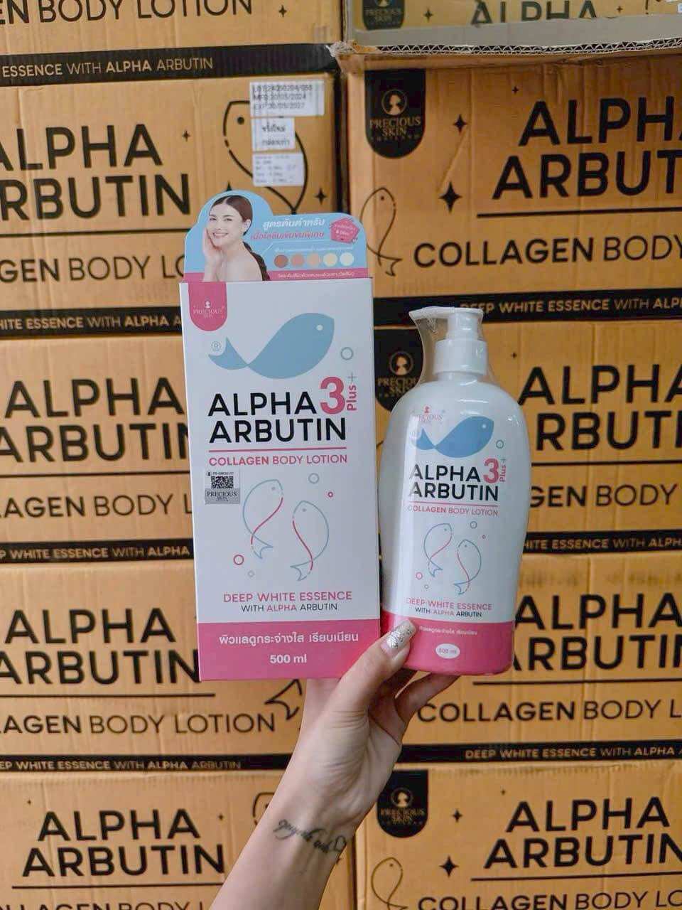 Sữa dưỡng thể alpha Arbutin 3Plus collagen lotion 500ml