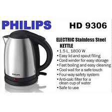 Bình đun siêu tốc Philips 1.5 lít HD9306 - Hàng chính hãng