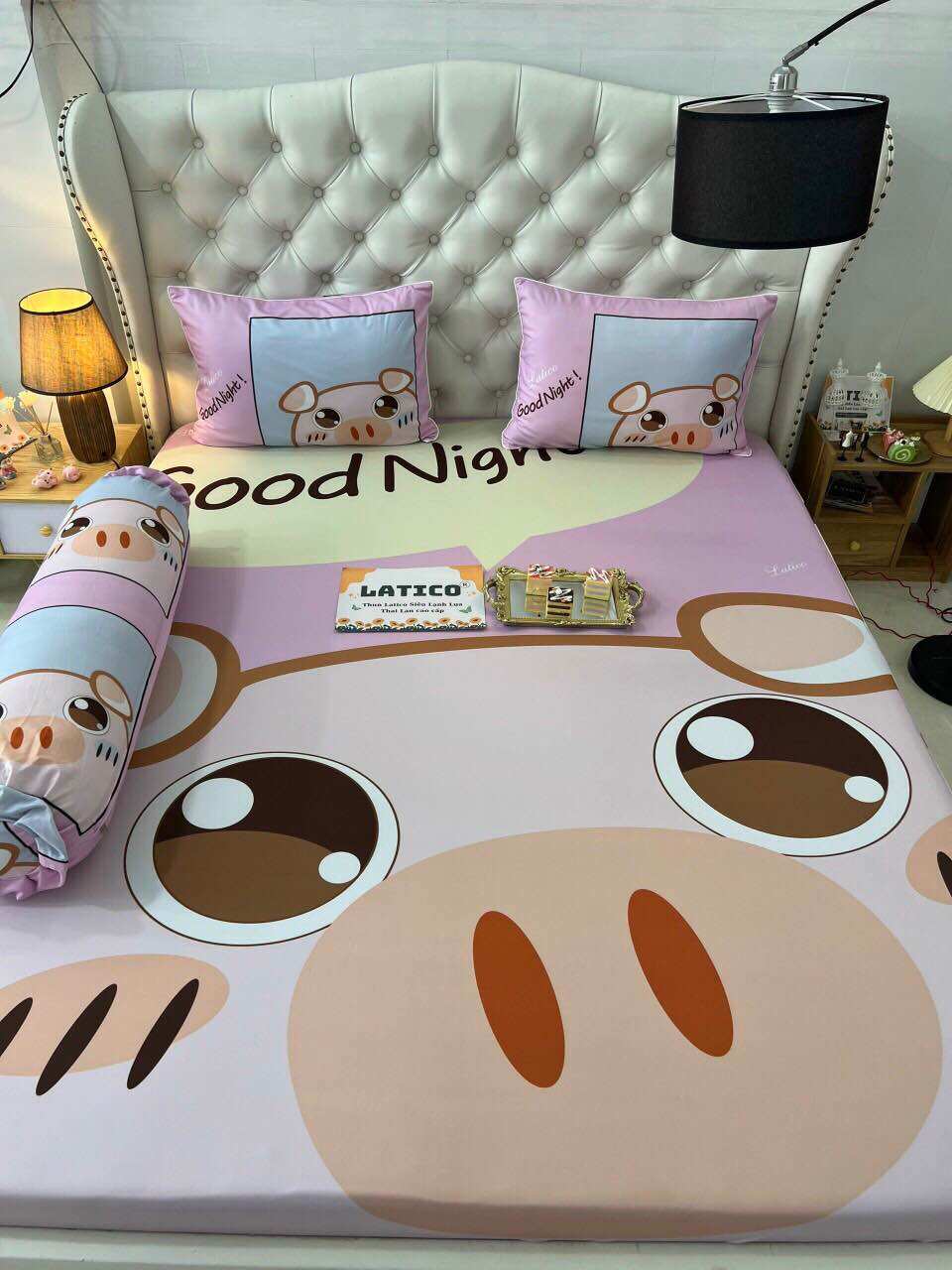 Bộ 4 dra/ga áo gối cho bé THUN LỤA THÁI SIÊU LẠNH LATICO
