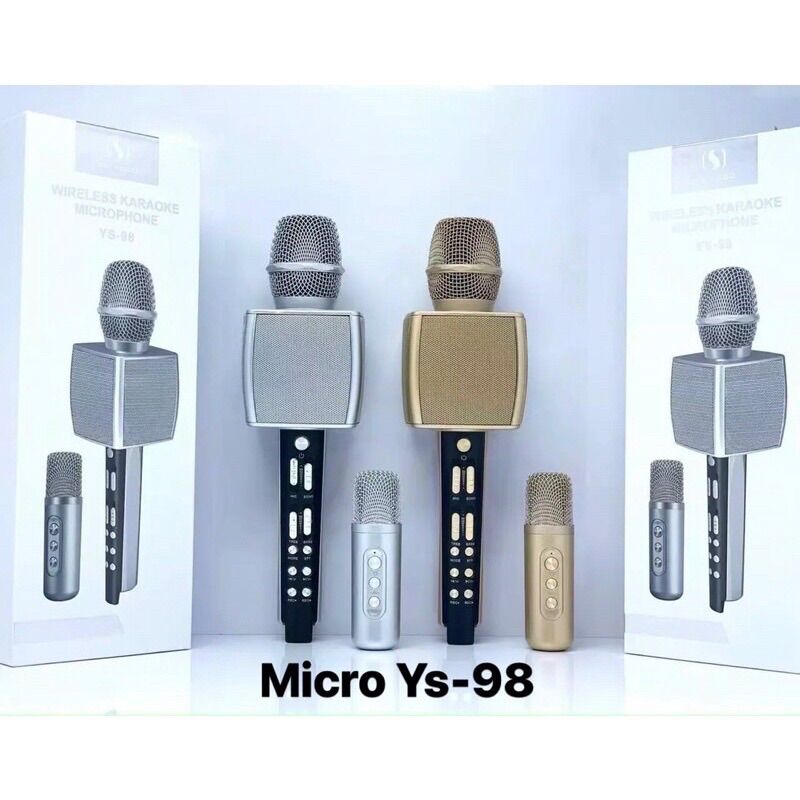 Micro hát karaoke song ca kèm loa Ys-98
