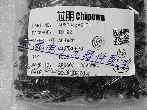 KW10L AP8003 FT8430 111LP Chip Mạch Điện Tử Tụ Điện Tử TO-92 Tụ Điện Tử Ba Cực Chuyển Mạch Điện Tử