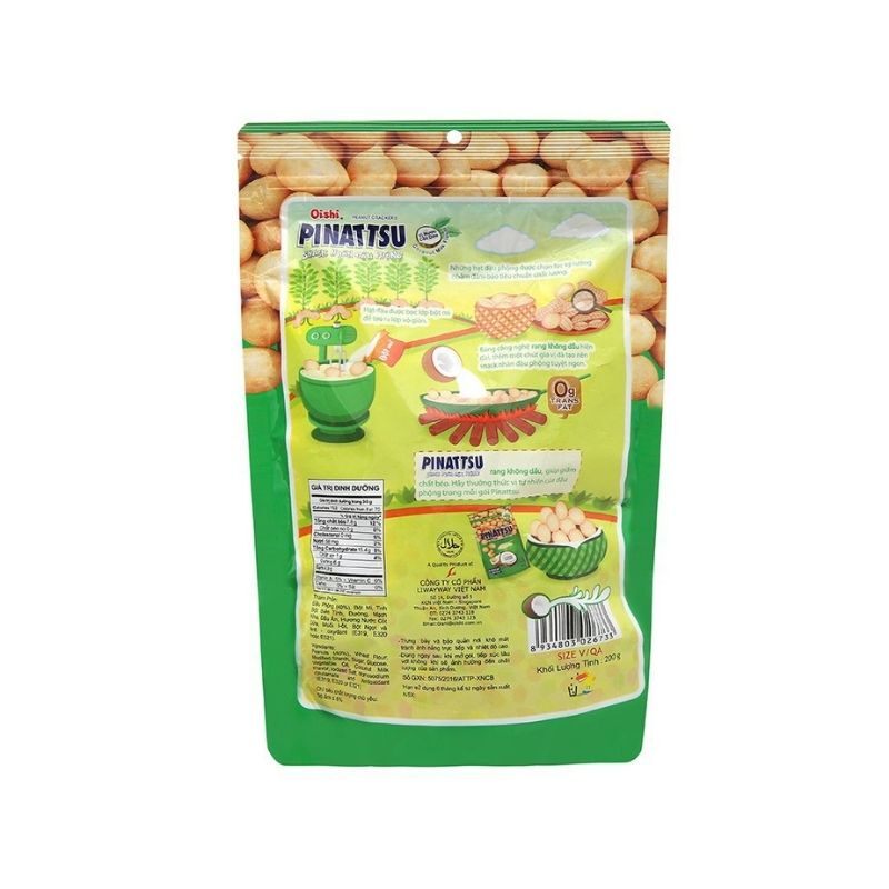 bánh đậu phộng da cá oShi siêu ngon bùng vị