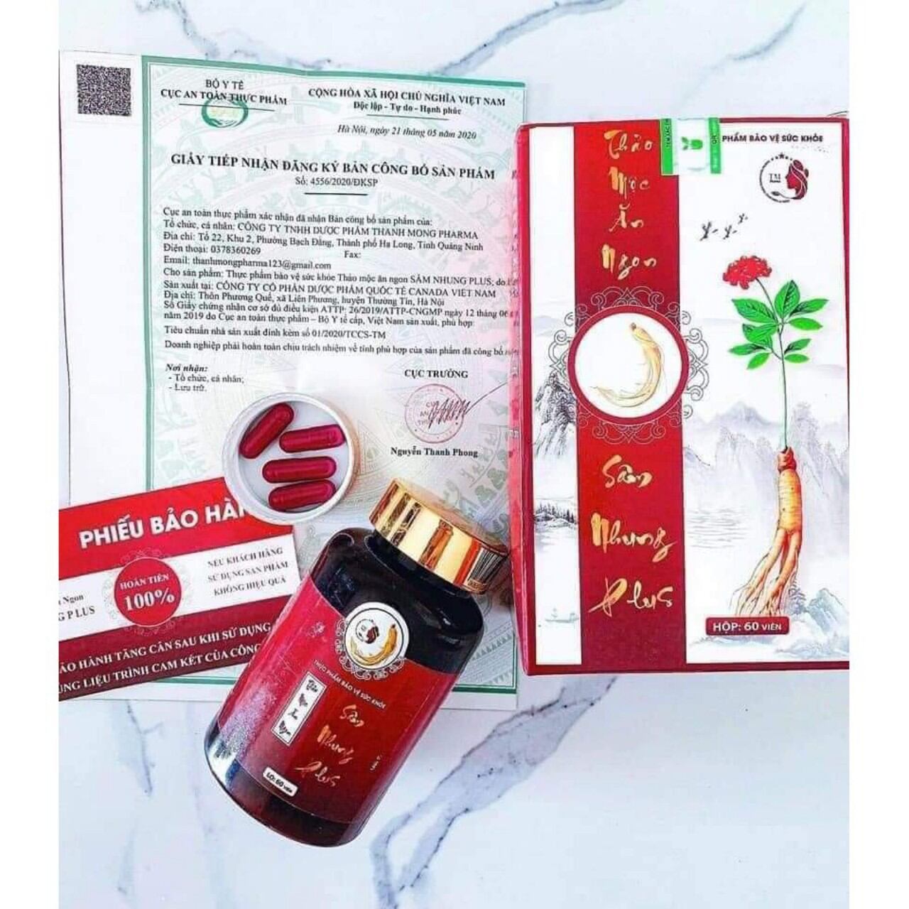 viên thảo mộc ăn ngon ngủ ngon sâm Nhung plus