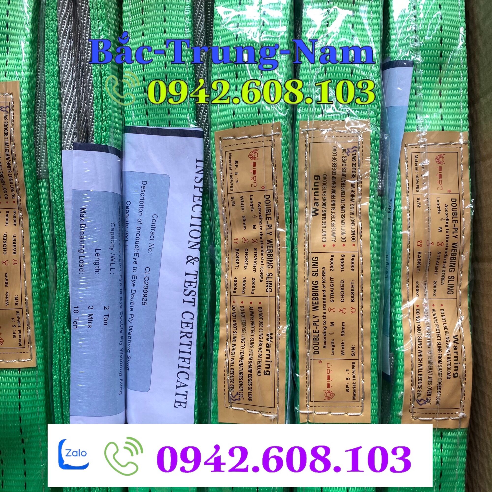 Dây cap vai 2 tâm 4 mét : rộng 50mm