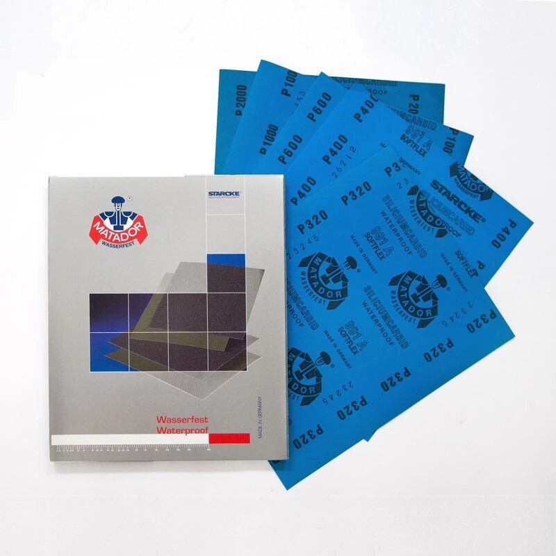 Giấy nhám Đức mài mịn Nước / khô Starcke Matador Waterproof Sandpaper #800 - 5000 Germany