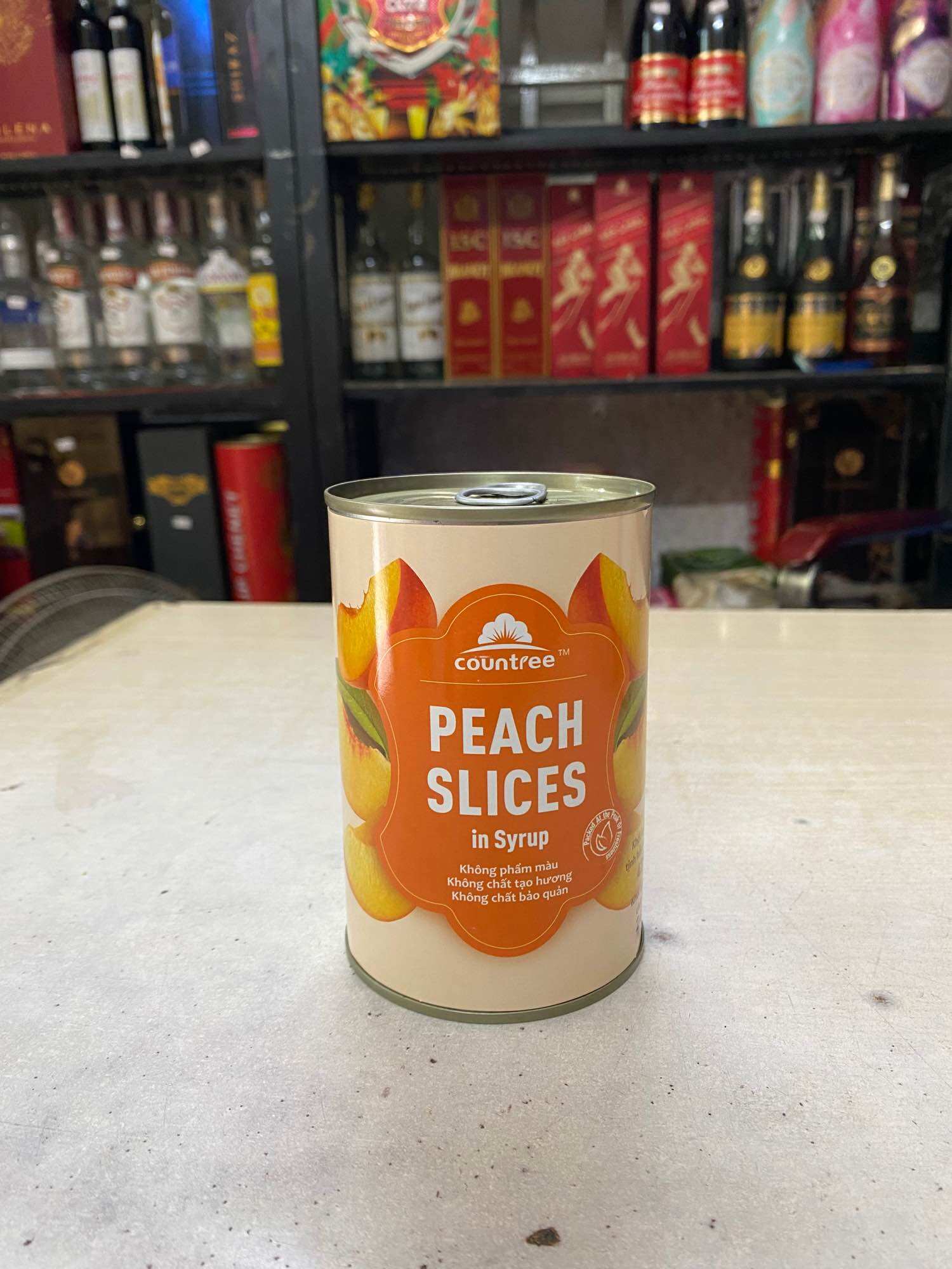 Đào Lát Ngâm Đường COUNTREE Peach Slices 425g