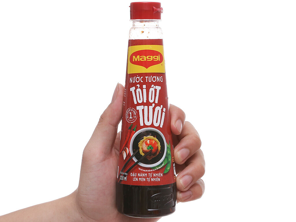 Combo 2 chai nước tương Maggi tỏi ớt 200ml
