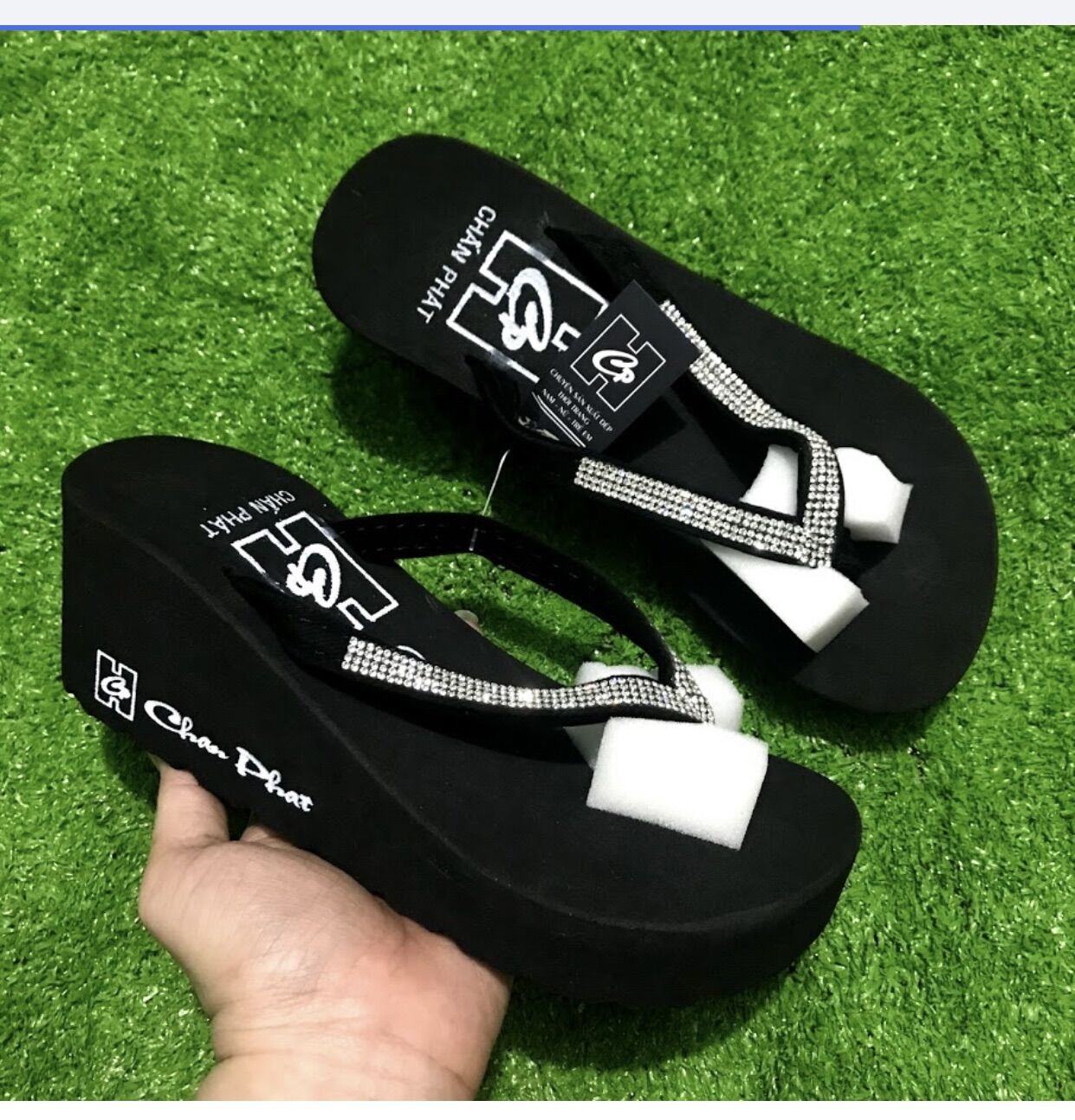 [HCM]Dép xốp quai kẹp cao 5p 7p MS20