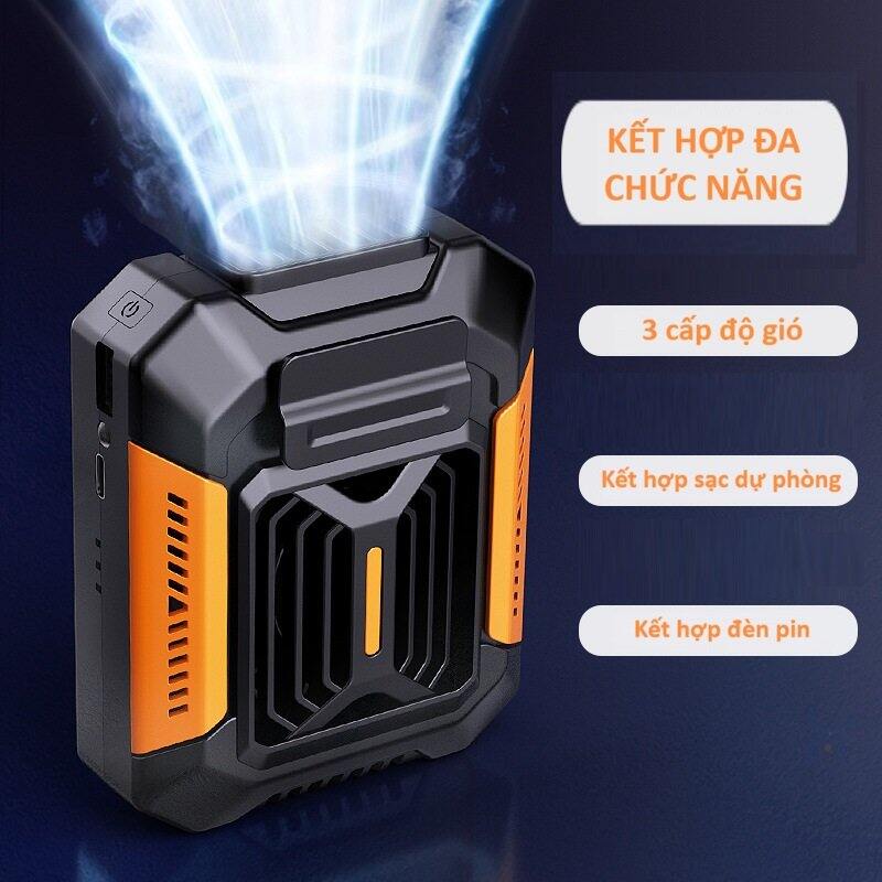 Quạt điều hoà mini cài áo, quạt áo điều hoà kiêm pin và sạc dự phòng
