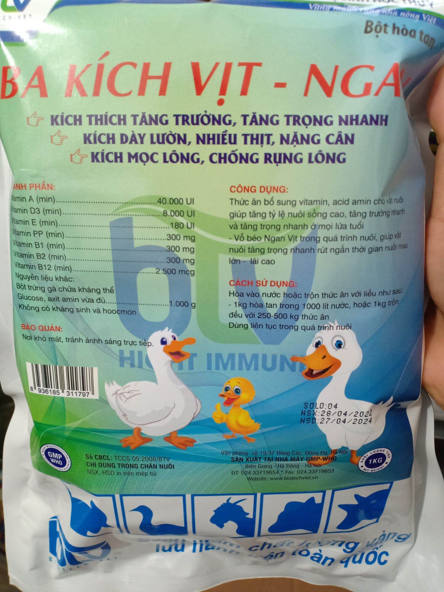 Ba kích vịt ngan 1 gói 1 kg