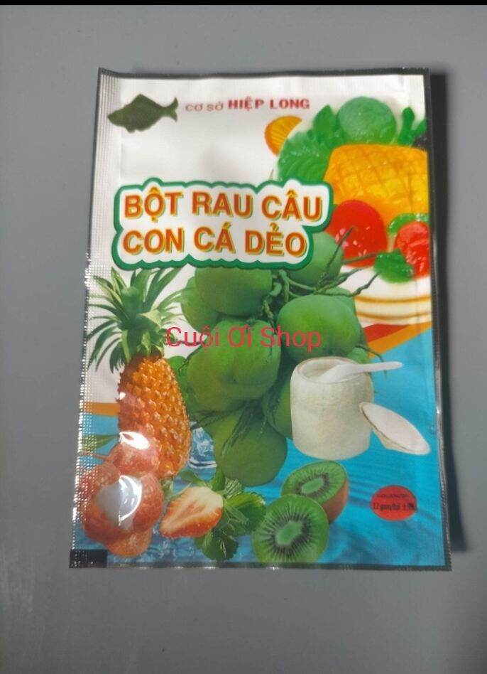 Bột Rau Câu Con Cá Dẻo Hiệp Long gói 12gr