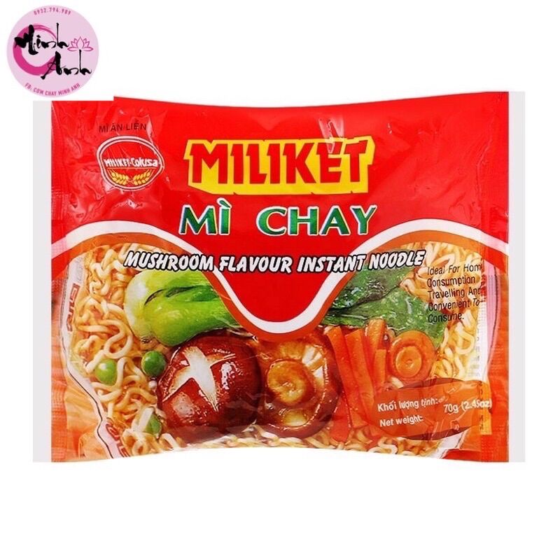 Mì Miliket Chay ( Thùng 30 gói )