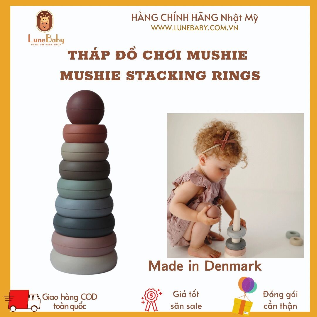Tháp đồ chơi Mushie Madein Denmark