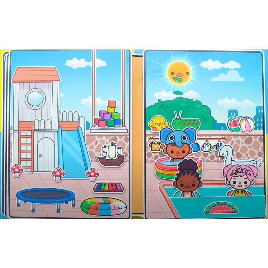 Wednesday búp bê giấy căn villa của baby
