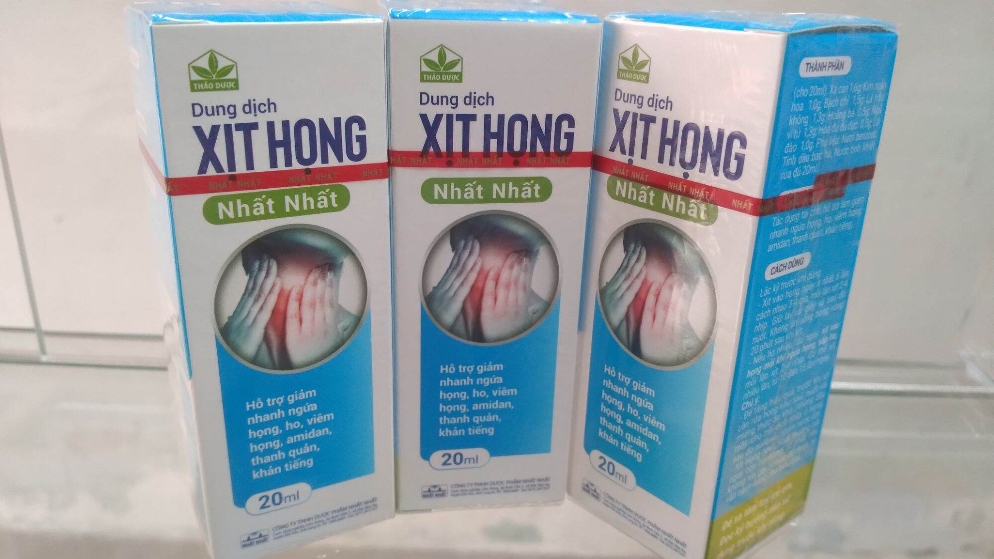 Dung dịch Xịt Họng Nhất Nhất chai 20ml