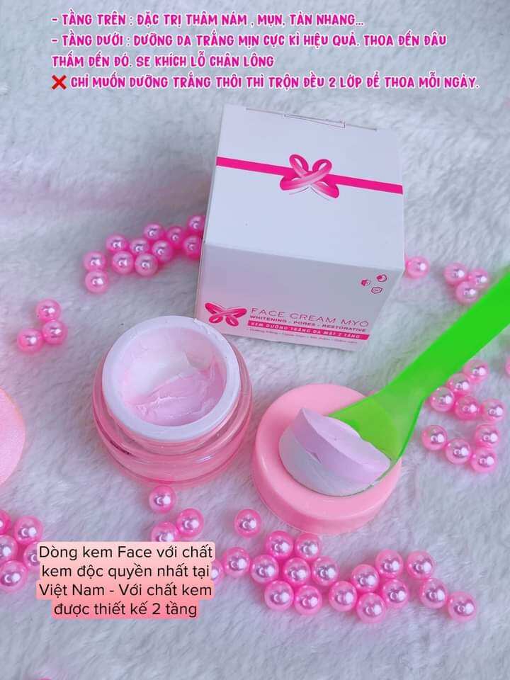 combo kem face + serum MYO 2 Tầng