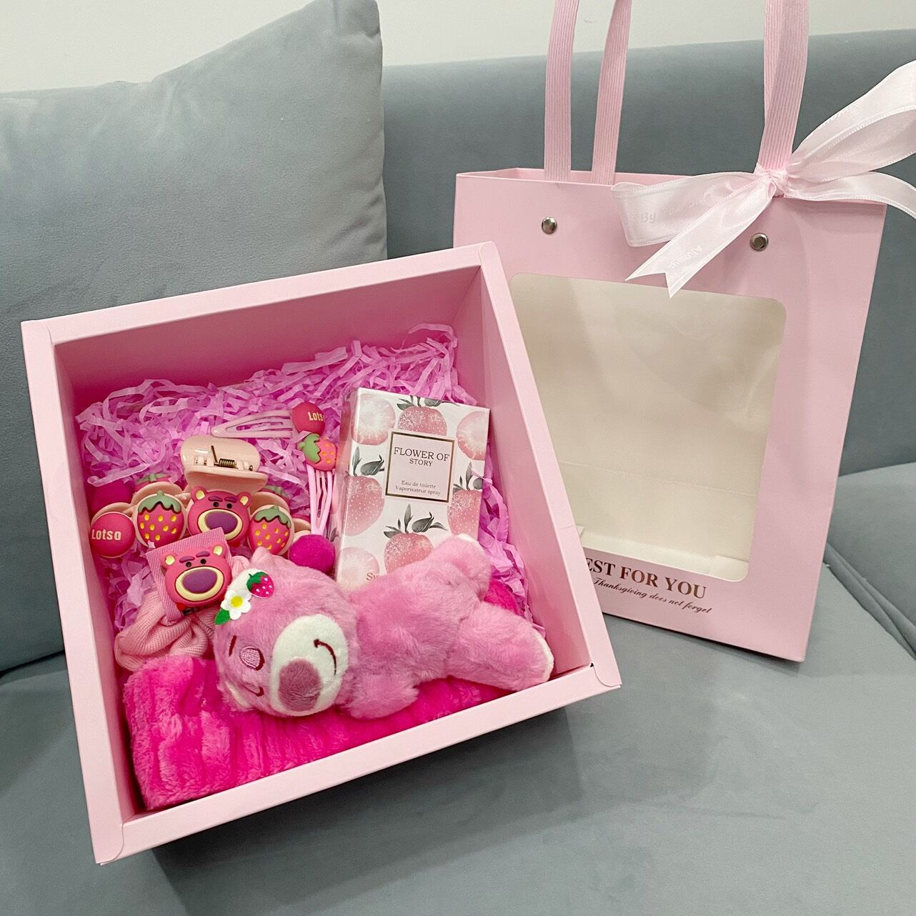 [Hàng sẵn] Set quà tặng Gấu dâu siêu cute