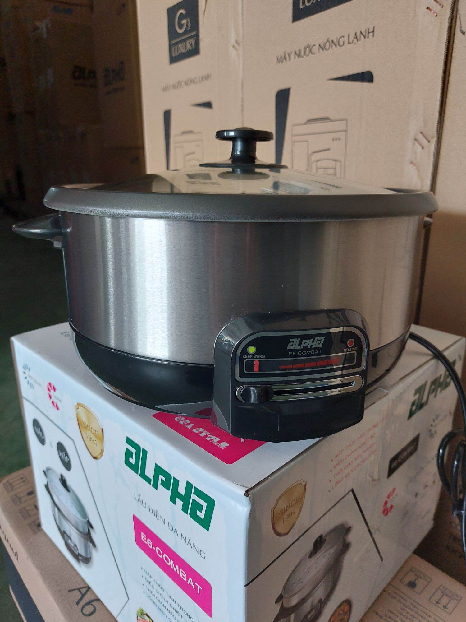 Lẩu điện đa năng có hấp alpha