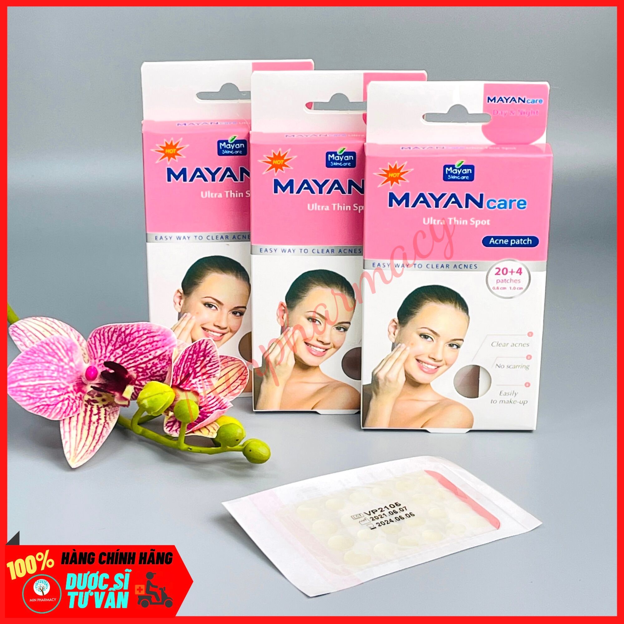 [HCM]MIẾNG DÁN MỤN MAYAN CARE Ultra Thin Spot 24 miếng - Minpharmacy