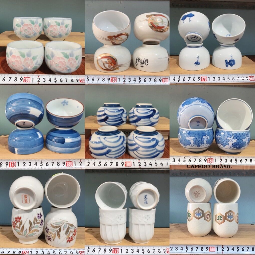 Bộ 4 ly gốm sứ nhật