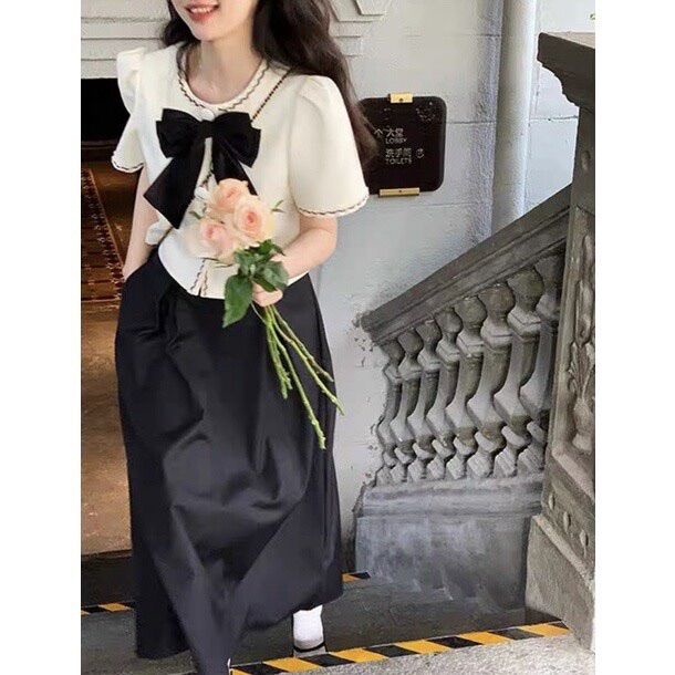 AOA SƠ MI PHỐI NƠ ĐEN SMND888