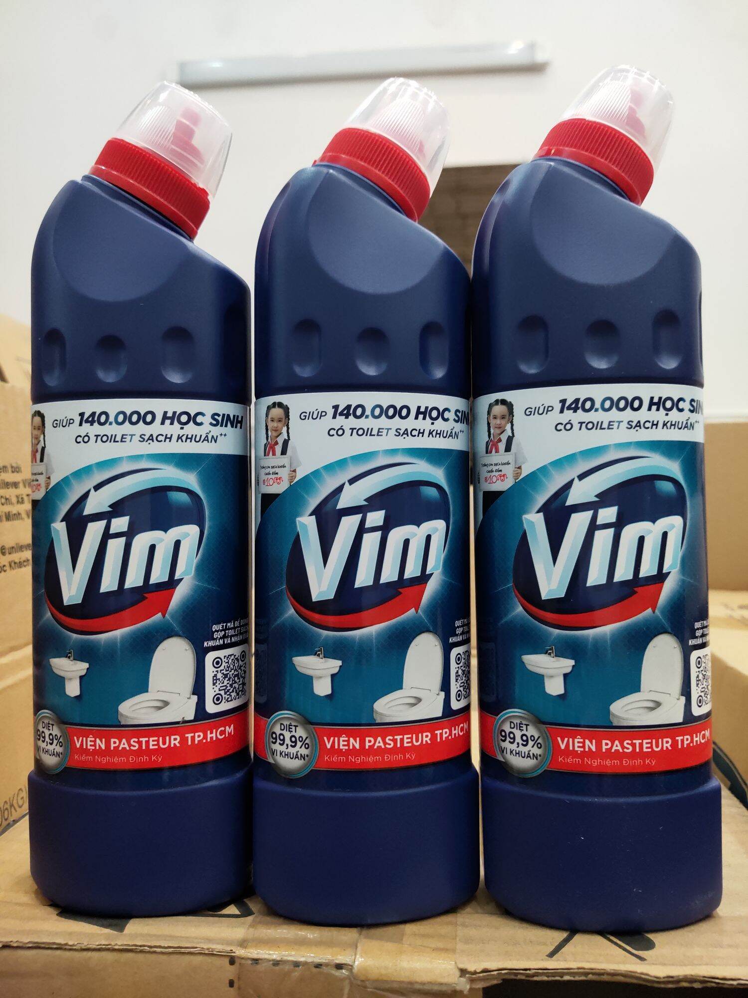 Vim tẩy bồn cầu nhà tắm 450ml