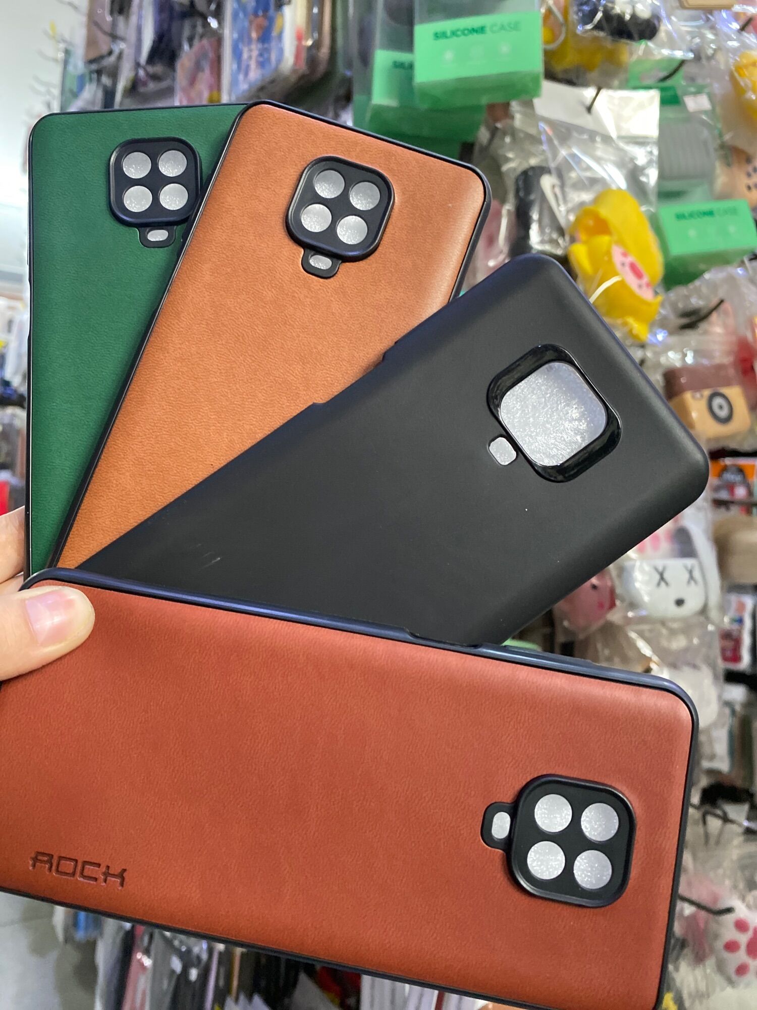 Redmi Note 9S/Note 9 Pro Ốp lưng dẻo giả da nhiều màu cực đẹp