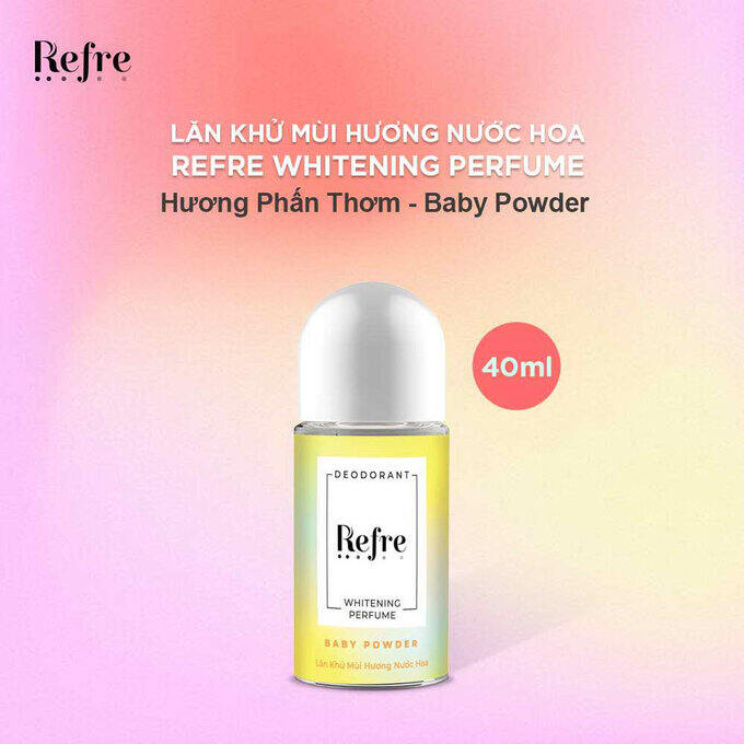 [HCM]Lăn Khử Mùi Refre Whitening Hương Phấn Thơm 40ml