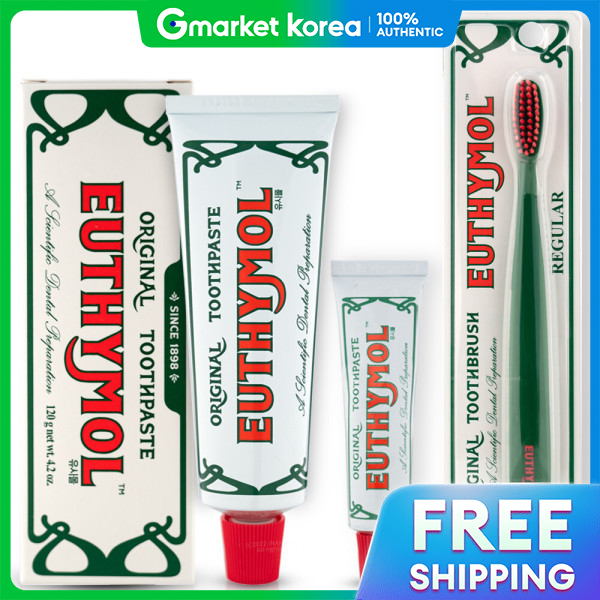 Kem đánh răng cao cấp Anh Euthymol TM 120g+20g + Bàn chải cỡ thường