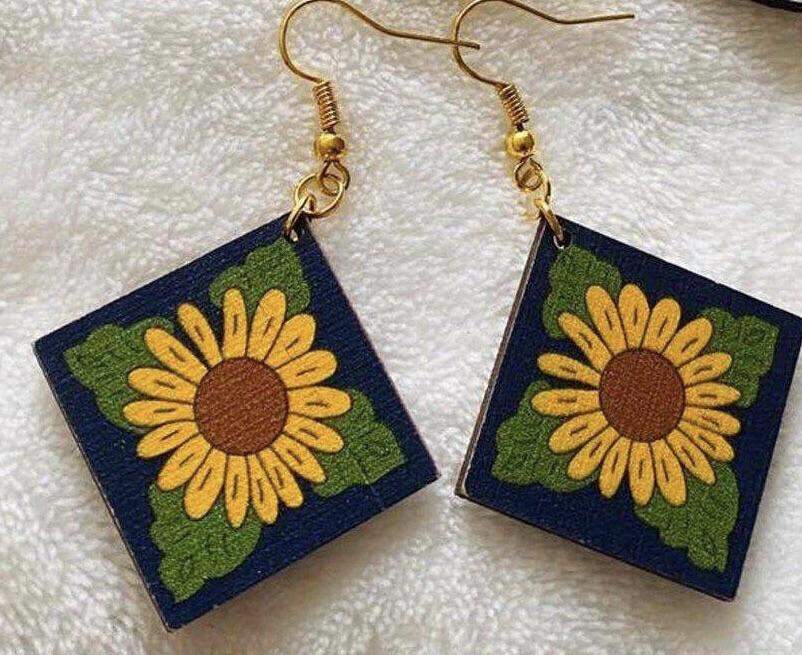 Bông tai gỗ vintage LINDO