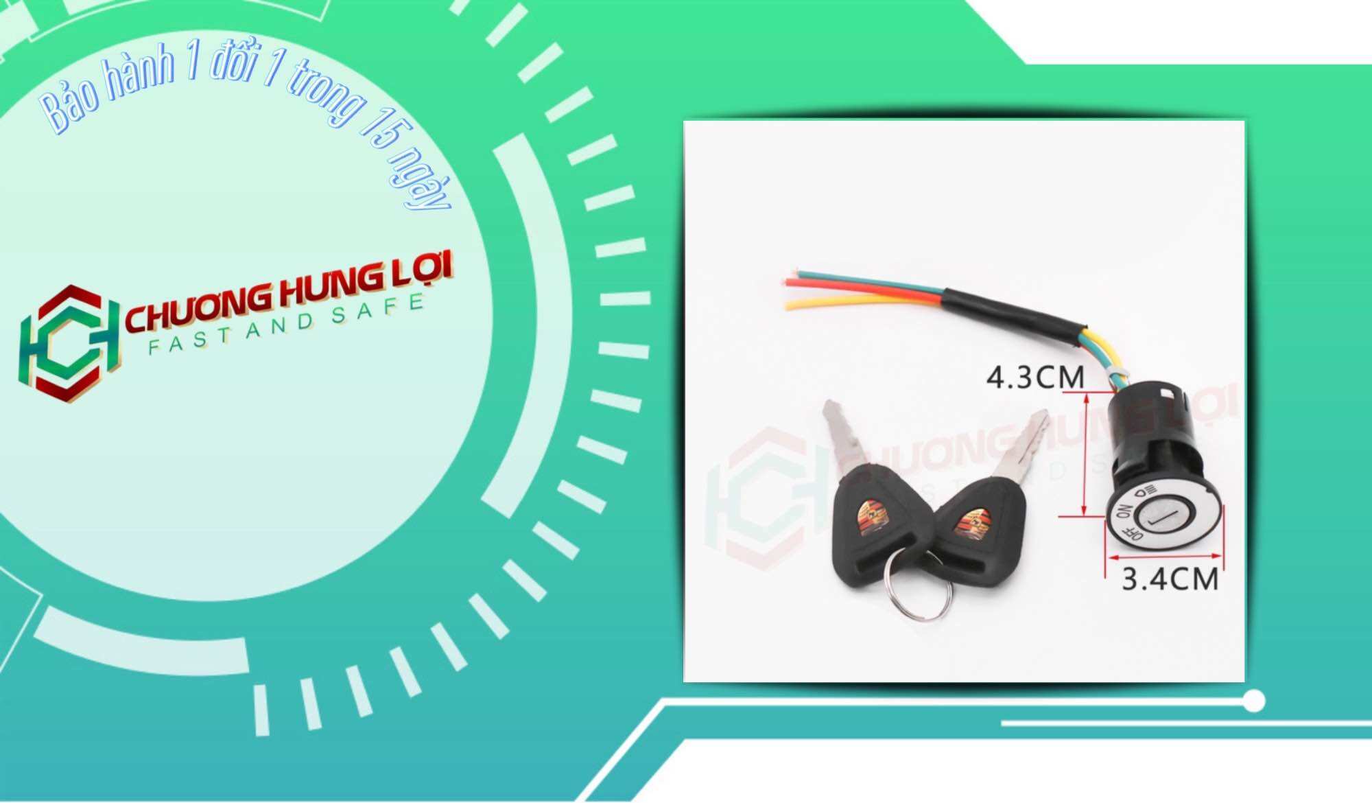 Ổ Khoá (cỡ Lớn) Xe Điện