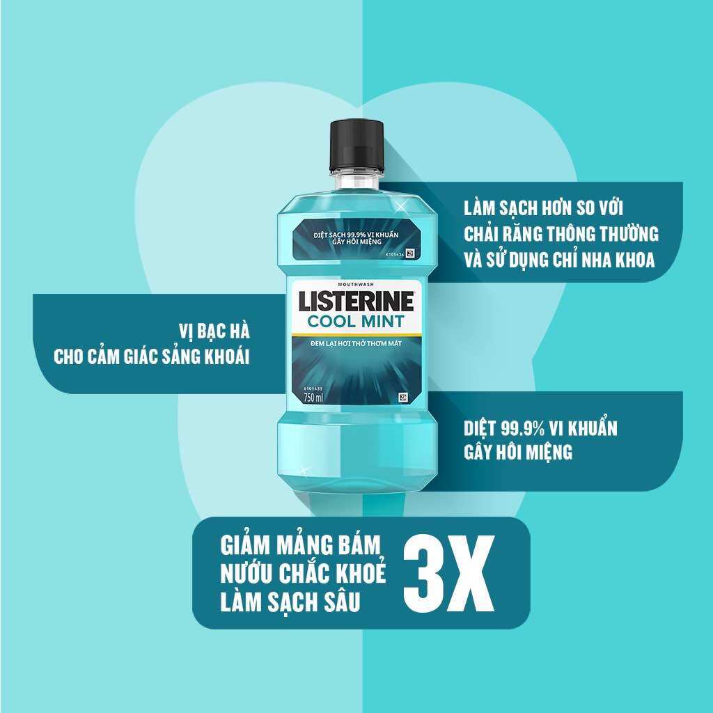 NƯỚC SÚC MIỆNG LISTERINE THÁI LAN 750ml & 250ML