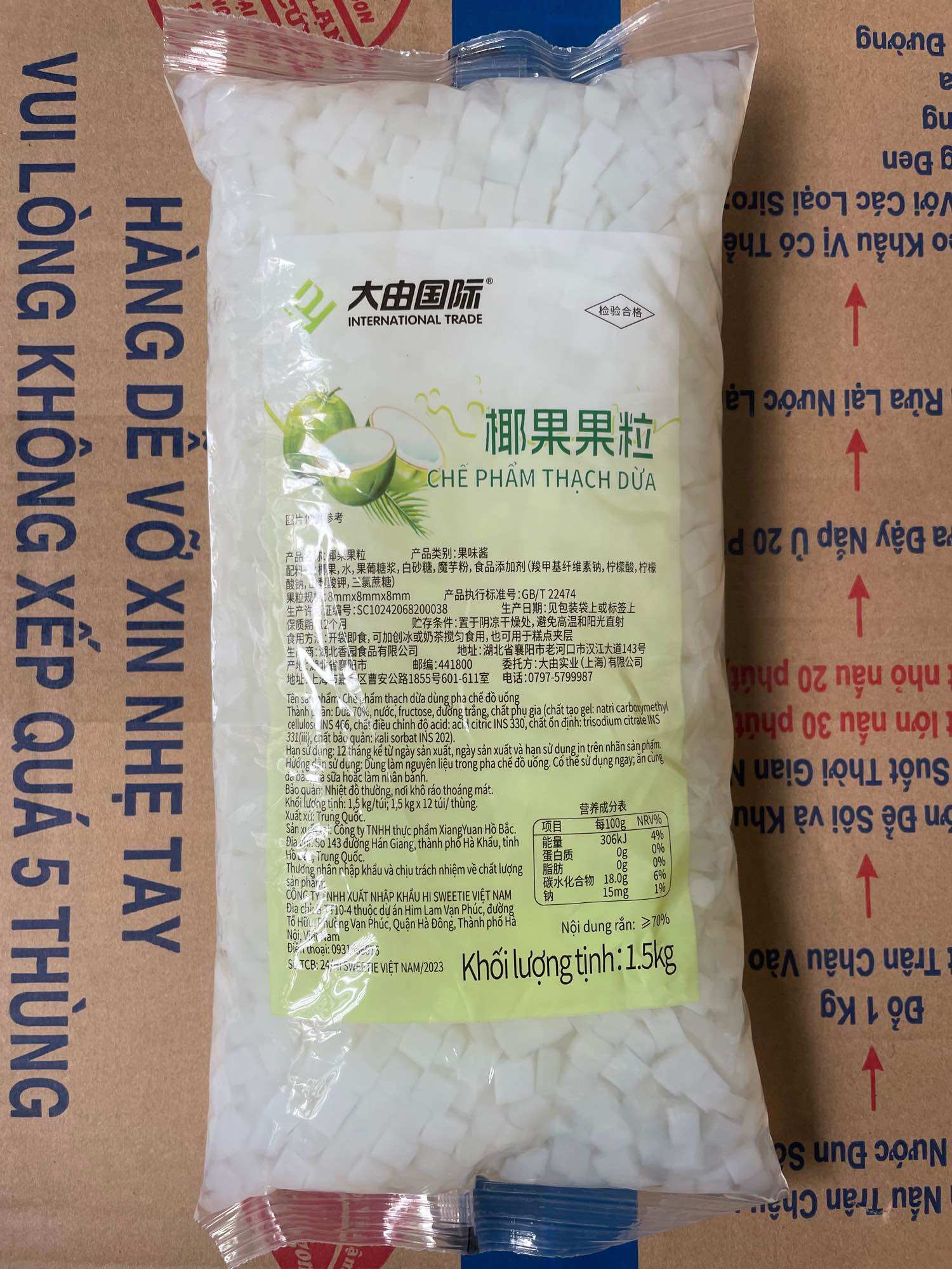 Thạch dừa dedu 1,5kg