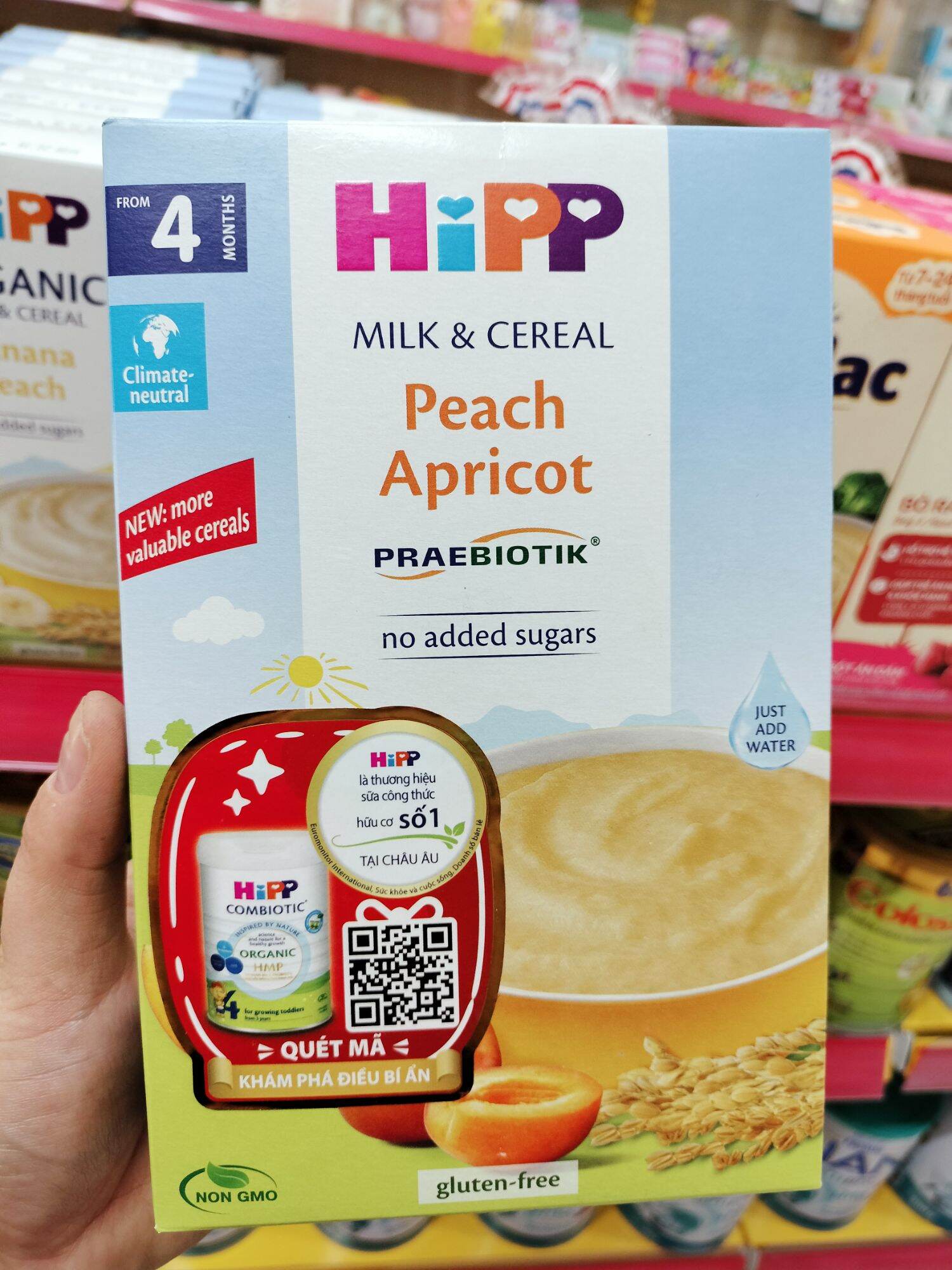 Bột ăn dặm hữu cơ Hipp
