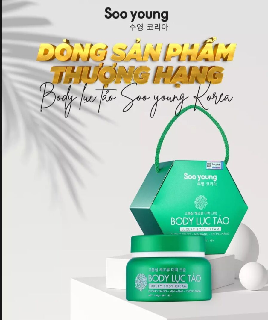 Kem body lục tảo soo young Hàn Quốc