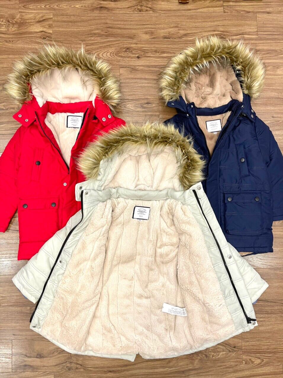 Áo khoác parka size đại lót lông toàn bộ cho bé hàng VNXK xịn