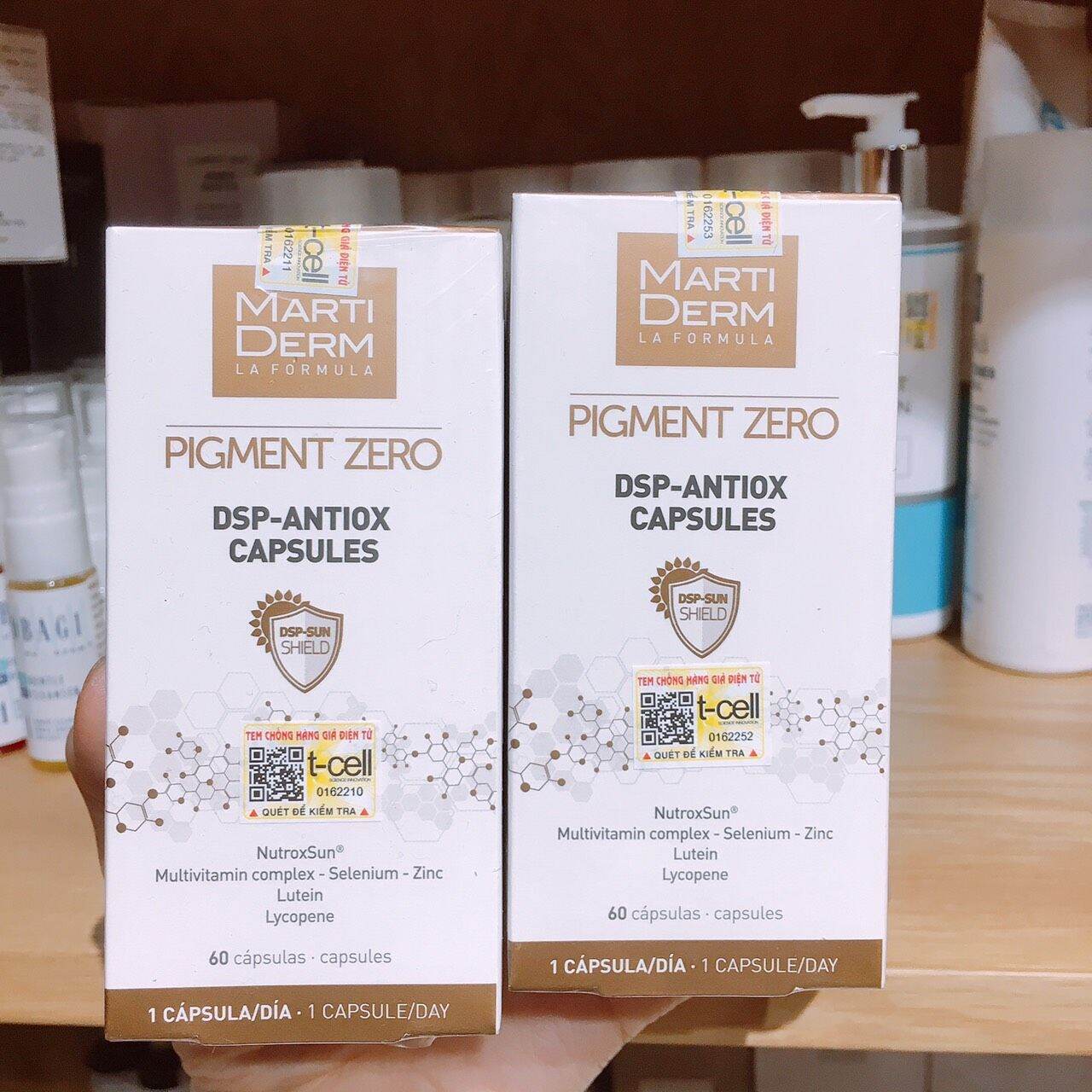 Viên Uống Chống Nắng, Làm Sáng Da - MartiDerm Pigment Zero DSP Antiox Capsules