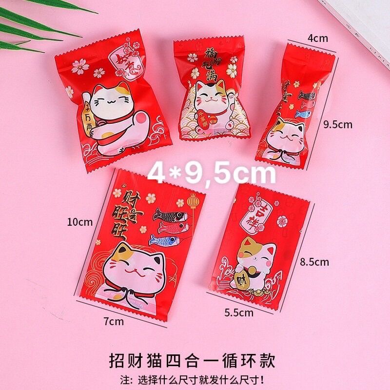 100 túi đựng kẹo Nougat nhiều mẫu