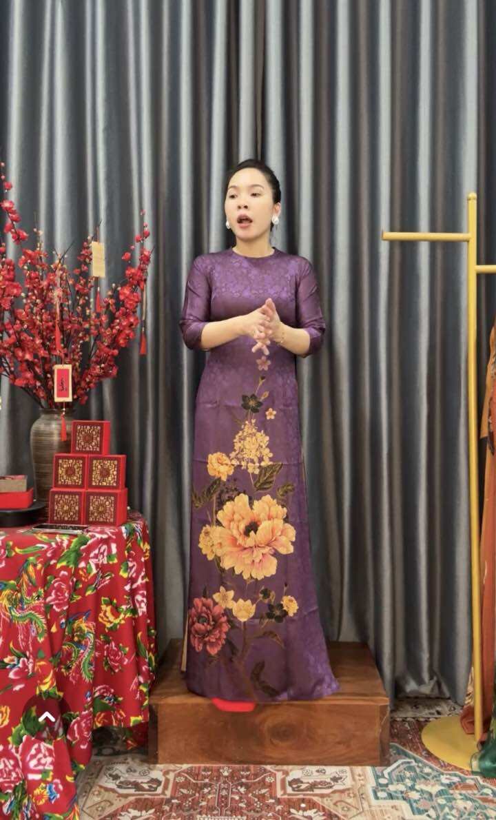 ÁO DÀI GẤM THÁI TUẤN CAO CẤP QA14
