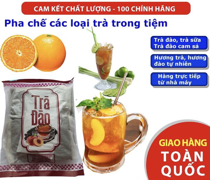 Trà Đào Túi Lọc Tân Nam Bắc Gói 10 Túi Nguyên Liệu Làm Trà Sữa trà đào cam