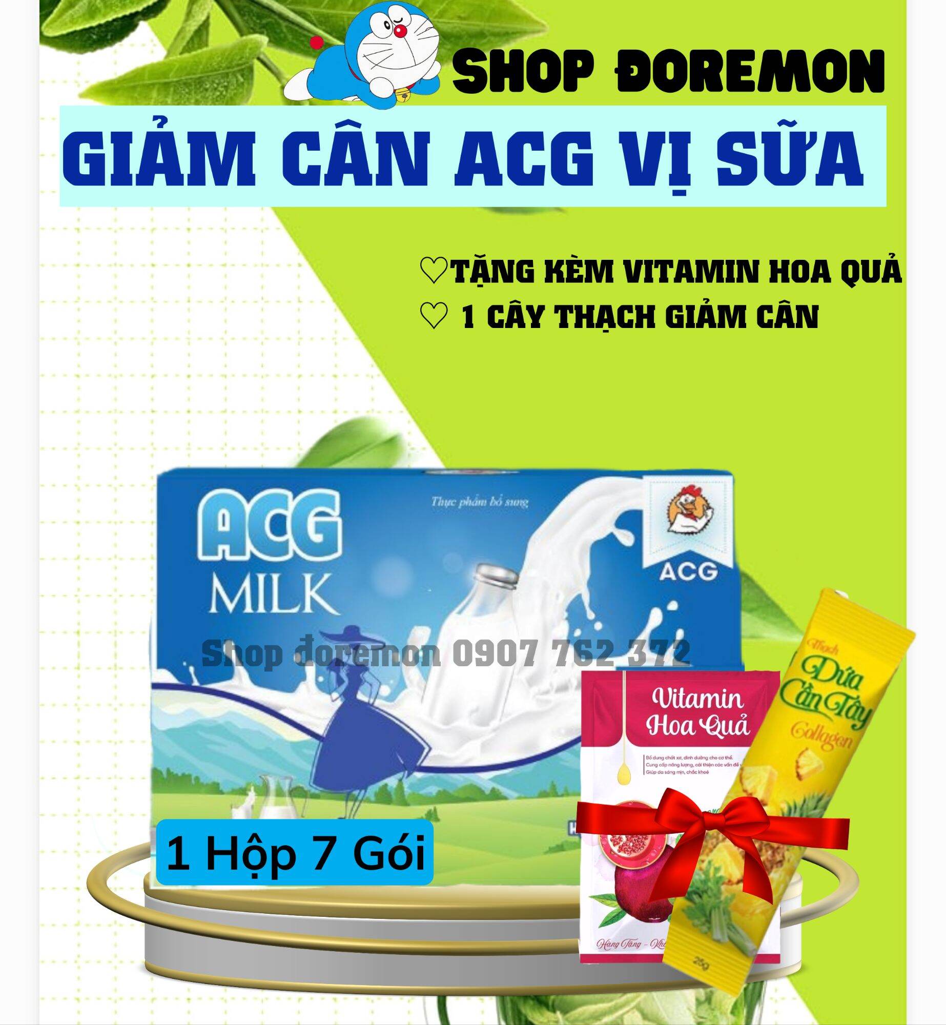 SỮA GIẢM CÂN ACG TẶNG KÈM VITAMIN HOA QUẢ