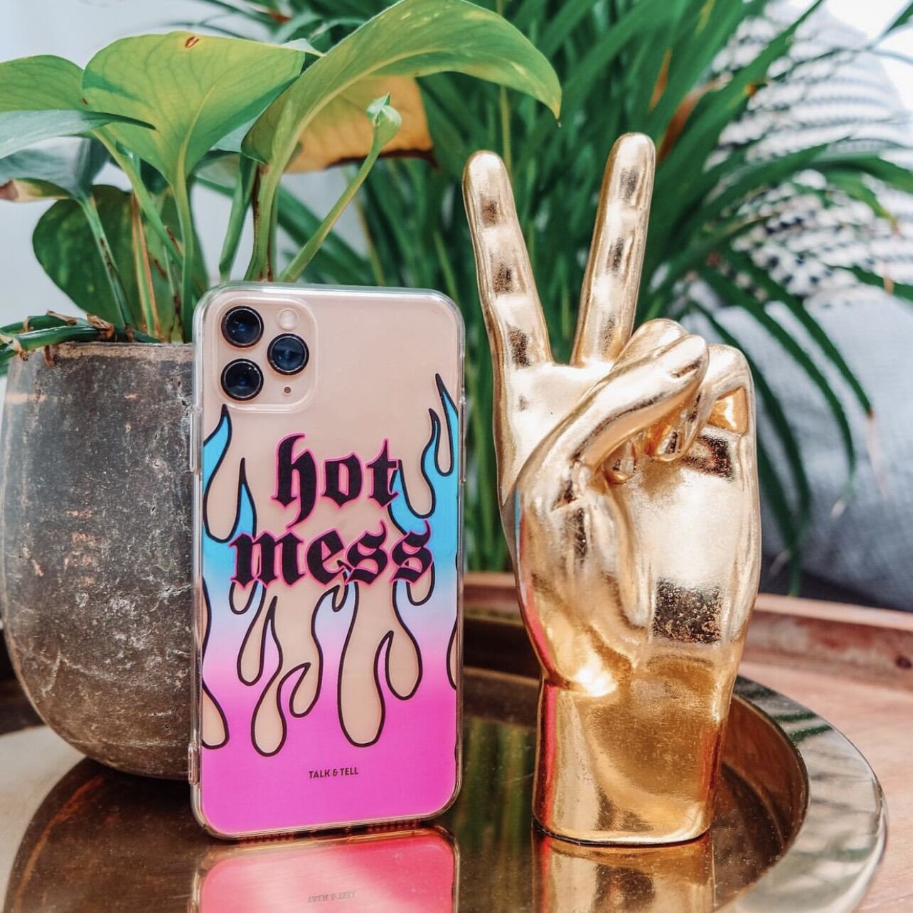 [HCM]Ốp iphone Hot Mess và Oh Honey lửa hồng và vàng