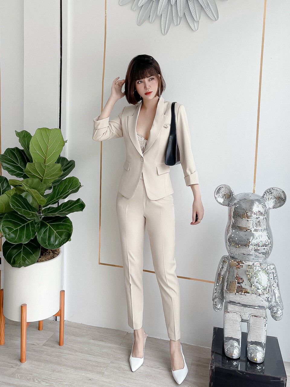 Aó Vest Cao Cấp.0085.Aó blazer Nữ Công Sở.