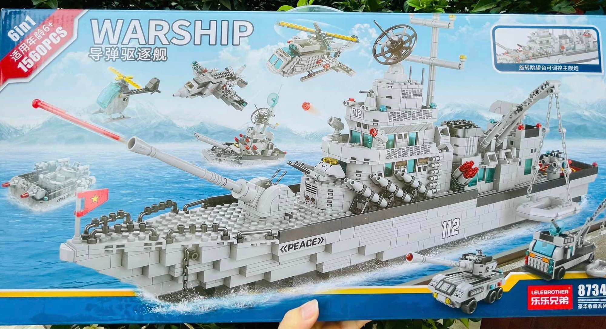 BỘ LẮP RÁP TÀU CHIẾN TÊN LỬA- 8734