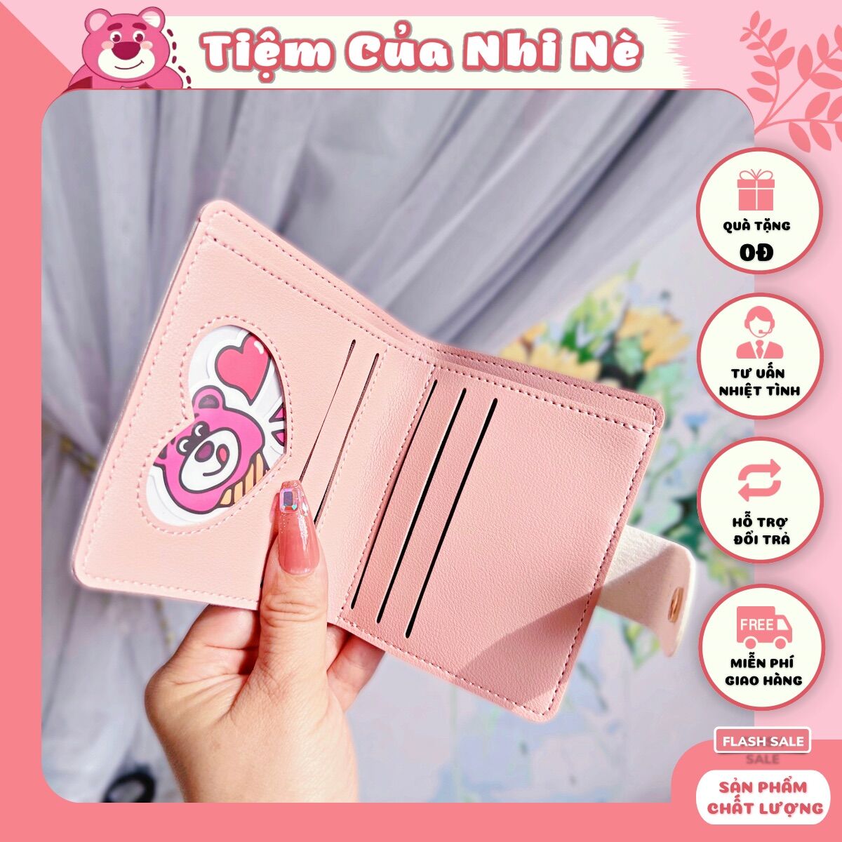 VÍ NỮ NGẮN GẤU DÂU LOTSO