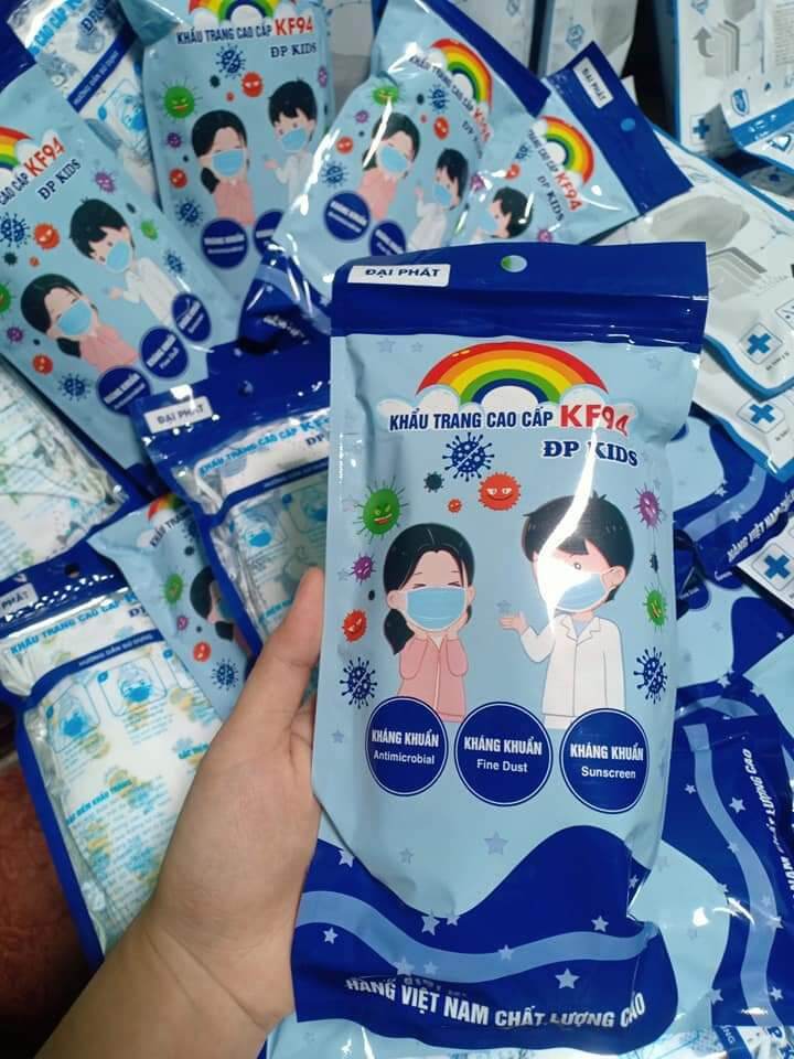 Túi 10cái khẩu trang kf94 trẻ em