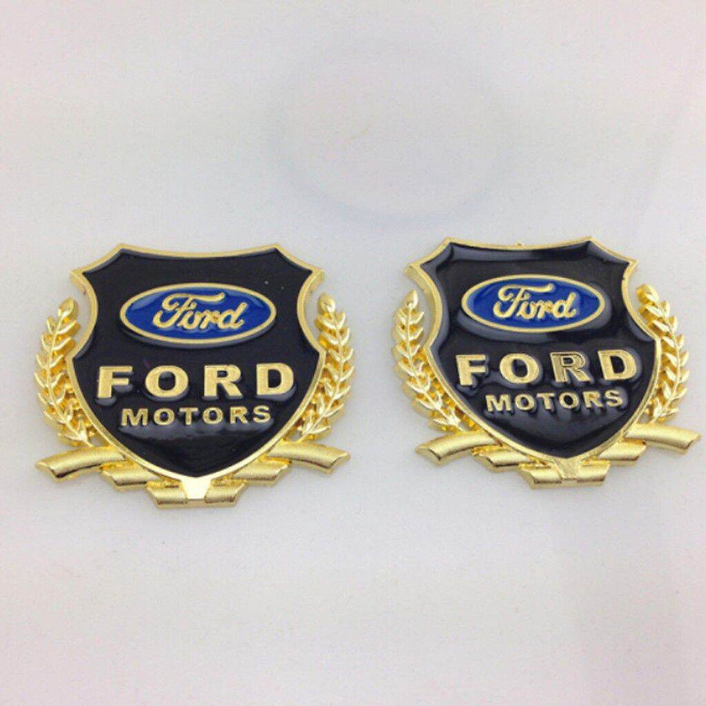 Logo bông lúa chất liệu hợp kim đồng hãng xe FORD