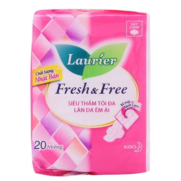 Băng vệ sinh Laurier Dày cánh 20M