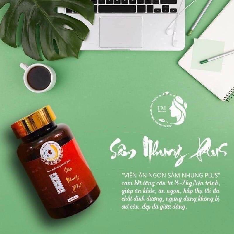 TĂNG CÂN SÂM NHUNG PLUS 60v